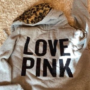 Pink sweat jacket